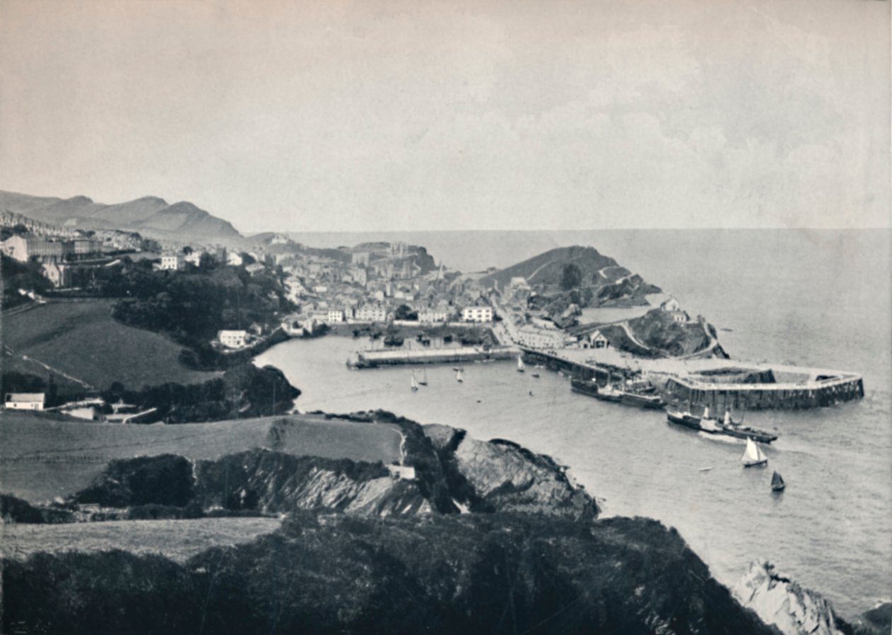 Ilfracombe – typický pohled, ukazující drsné pobřeží, 1895 od Unbekannt