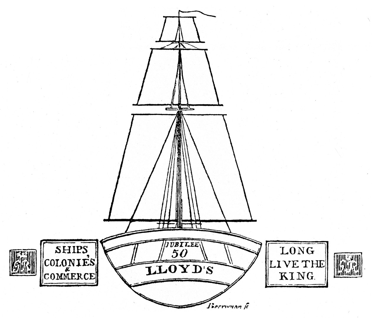 Iluminace v Lloyds, 1809, 1928 od Unbekannt