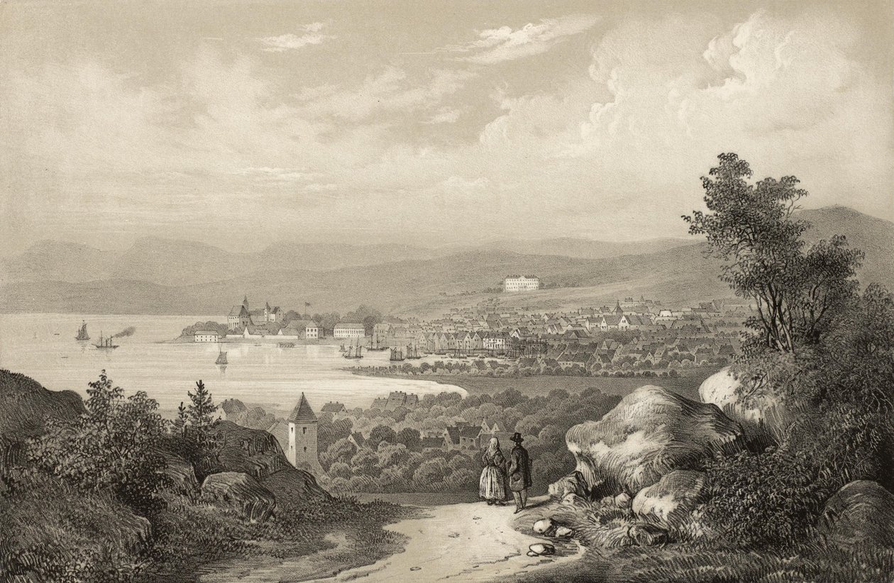 Ilustrace převzata z knihy Norsko vyrobené v Drawings od Asbjørnsen, P.Chr. a vydal Chr. Tønsberg (č. 1848) od Unbekannt