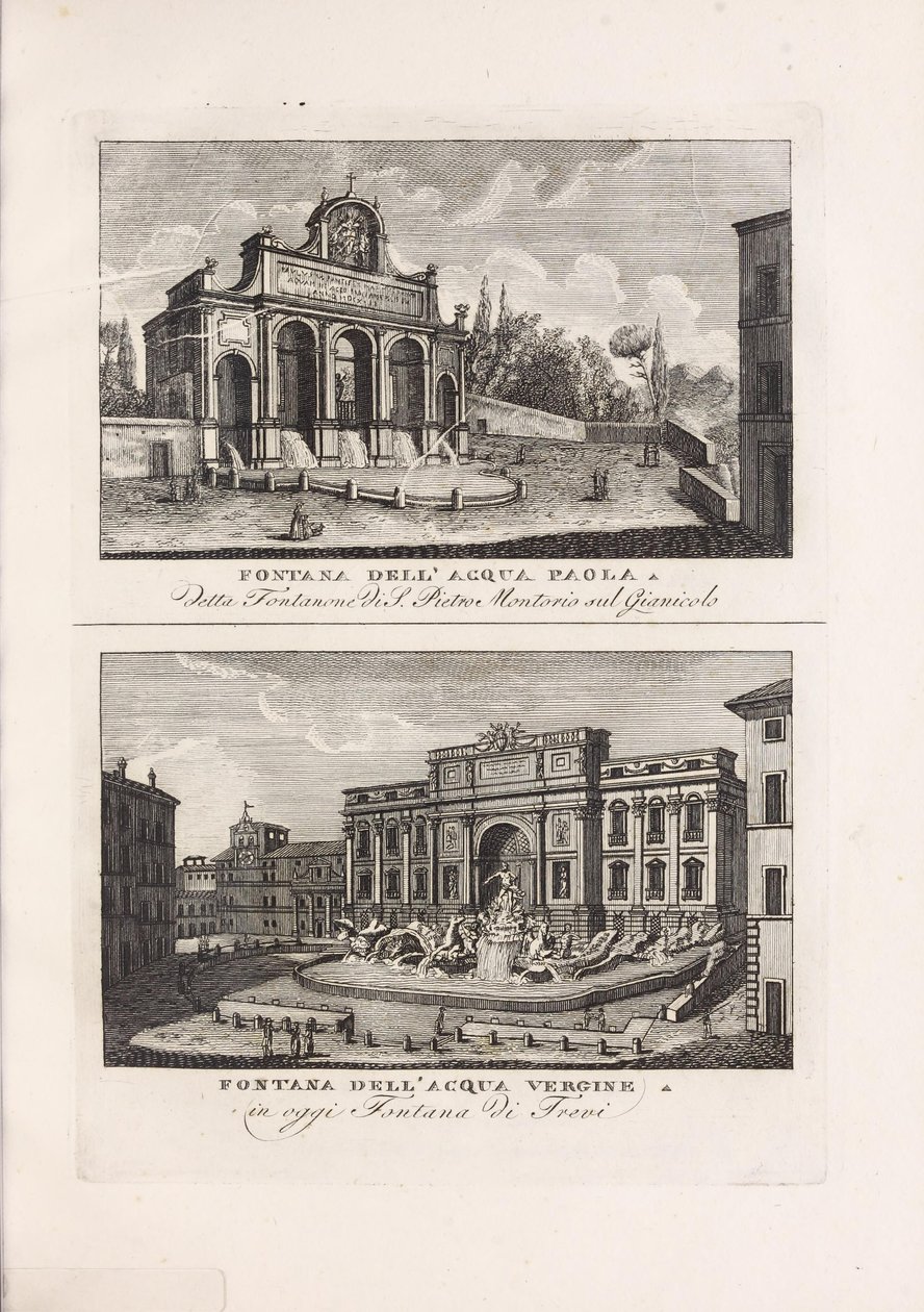 Illustrasjon hentet fra boken Sbírka starověkých a moderních pohledů na město Řím a jeho okolí z Velké Británie na Piale neg. A tisky v S. Carlo al Corso (it, 1816) od Unbekannt