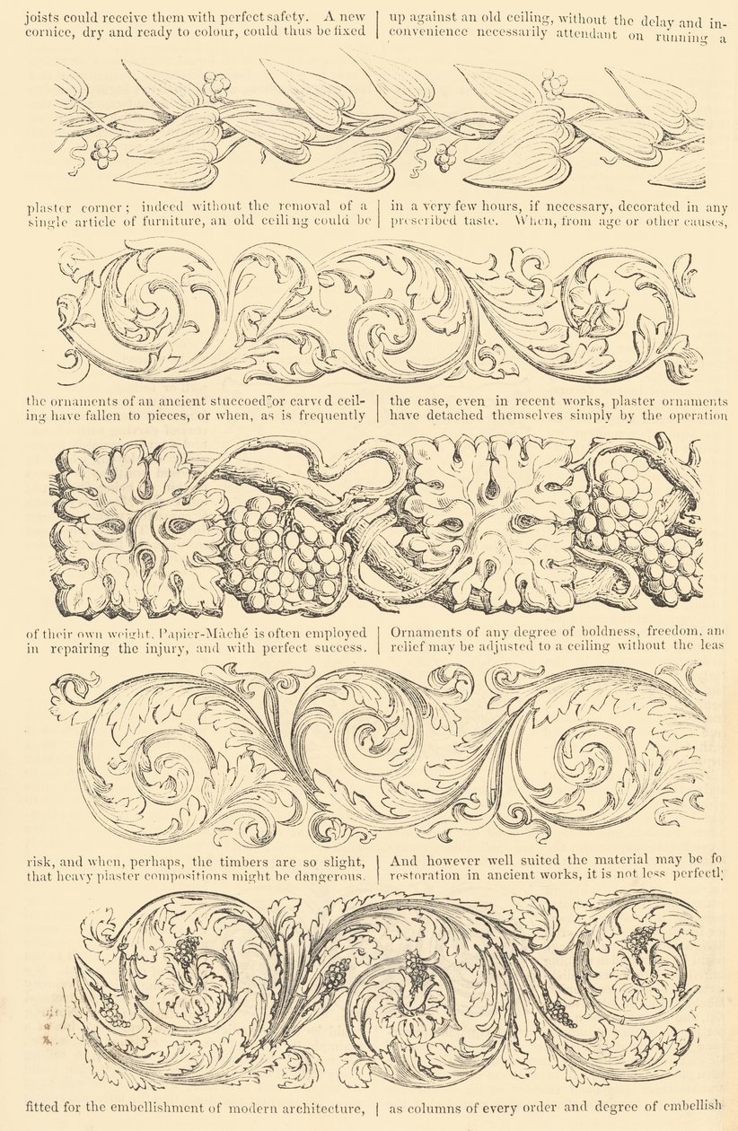 Ilustrovaný tarif vylepšených obrazových rámů Papier-Mâché, také, Enriched Mou..., [asi 1847]. od Unbekannt