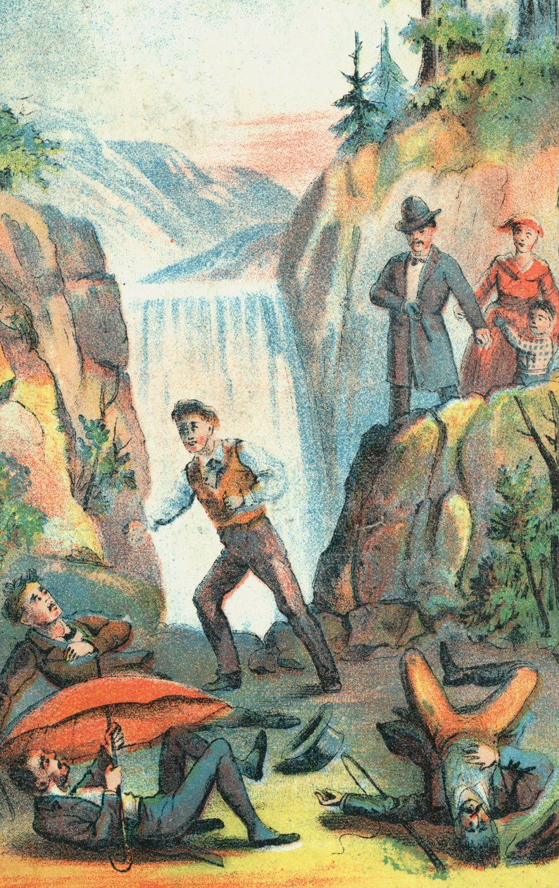 Ilustrace z plakátu propagujícího divadelní inscenaci Uncle Toms Cabin, 1870 od Unbekannt
