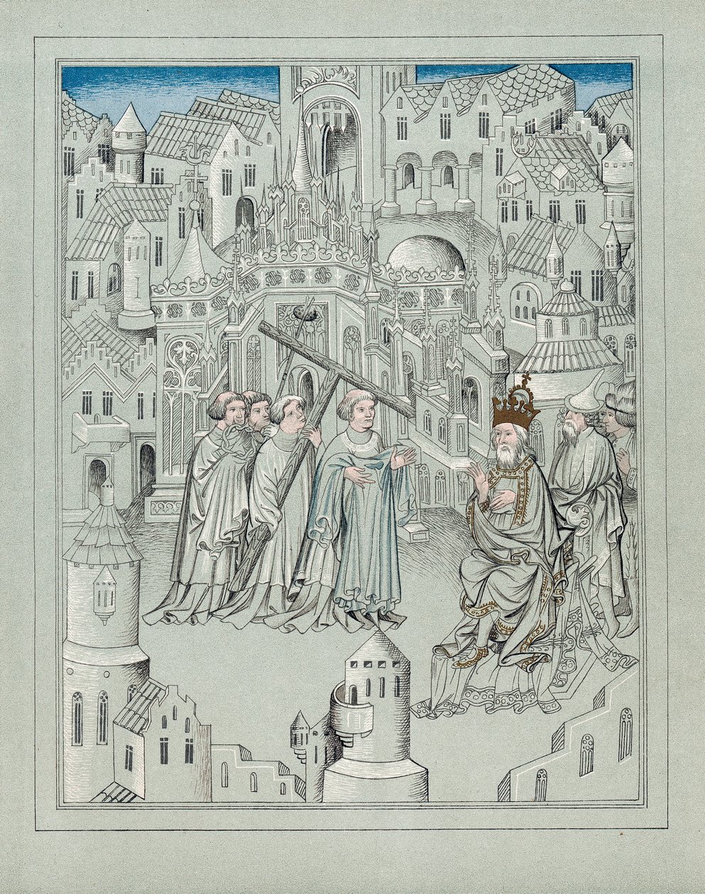 Ilustrace z cest legendárního anglického rytíře Sira Johna Mandevilla, c1372 od Unbekannt