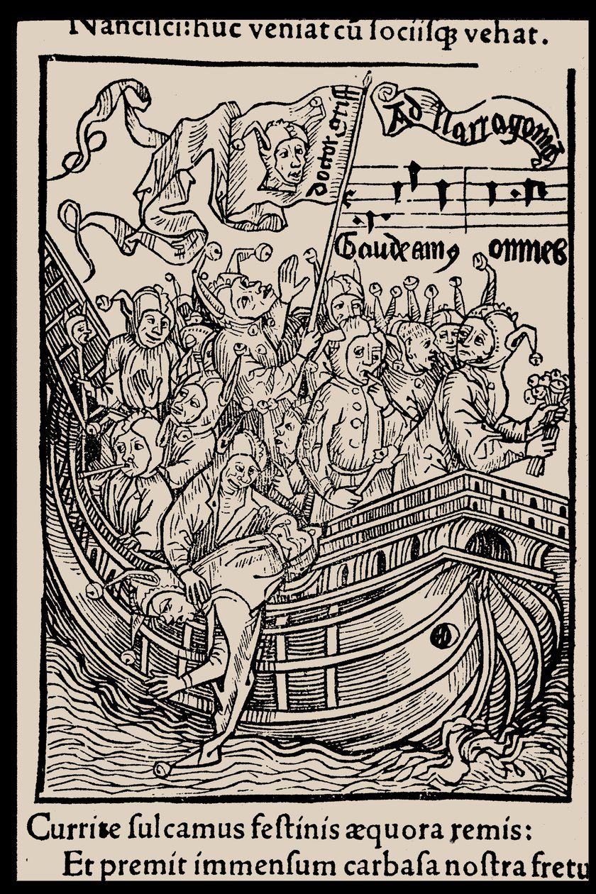 Ilustrace ke knize Ship of Fools od Sebastiana Branta, 1497. od Unbekannt