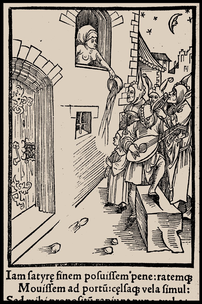 Ilustrace ke knize Ship of Fools od Sebastiana Branta, 1497. od Unbekannt