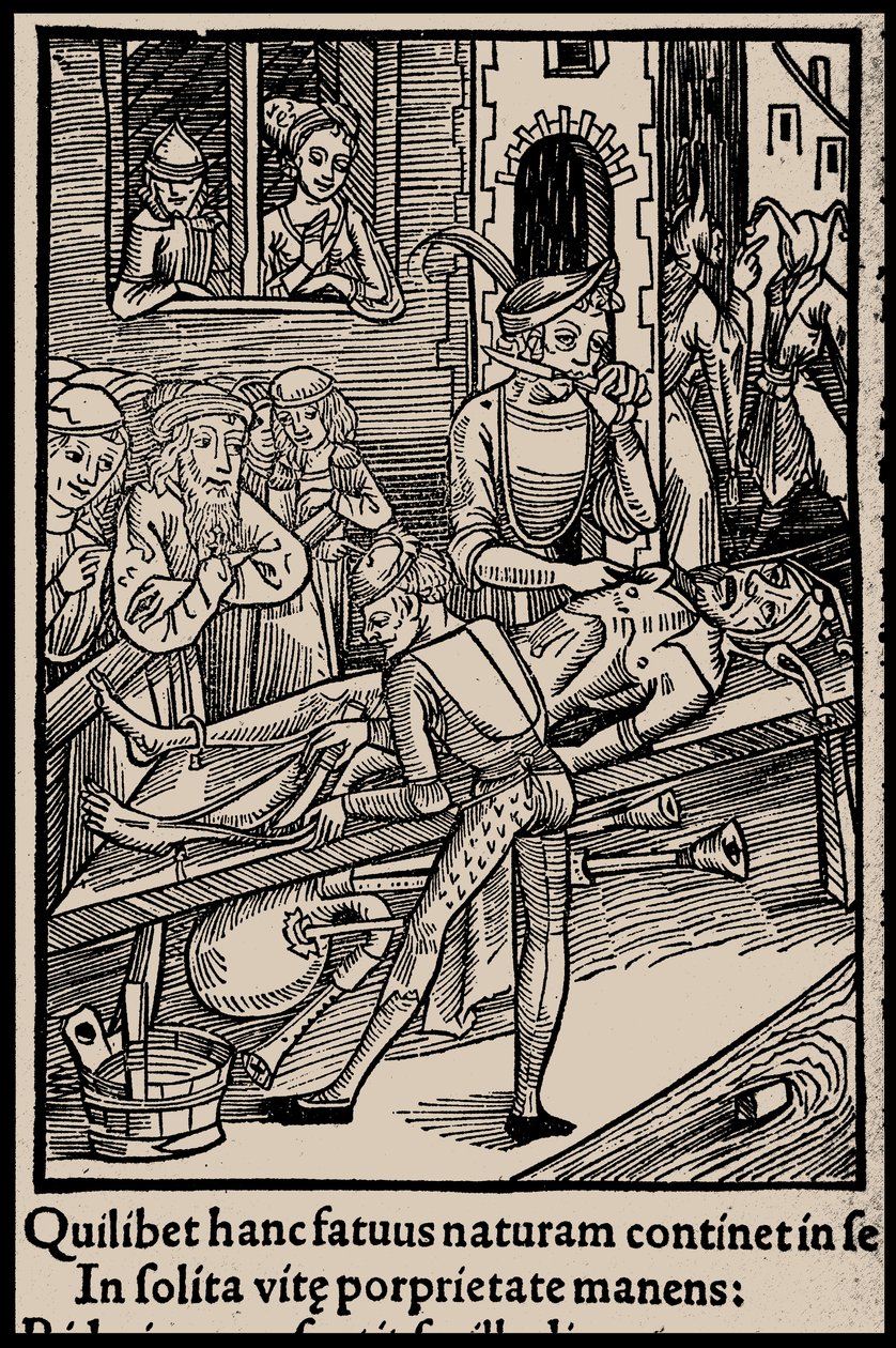 Ilustrace ke knize Ship of Fools od Sebastiana Branta, 1497. od Unbekannt
