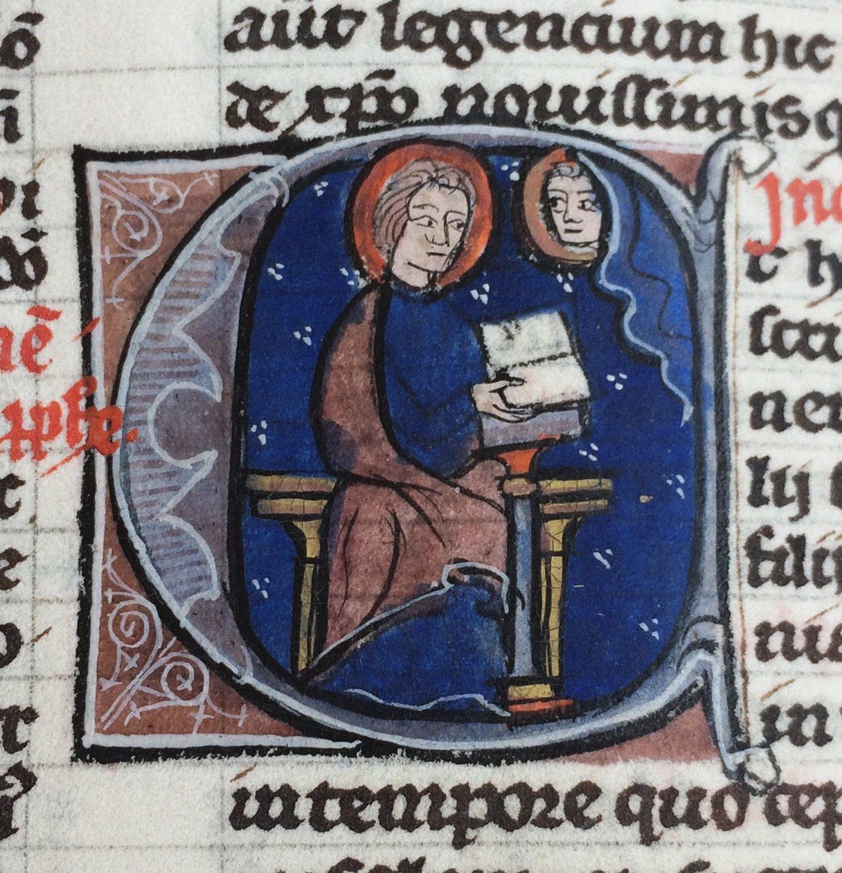 Čtu Dopisy Abelarda a Heloise. Z Bible moralisée, 13. století od Unbekannt