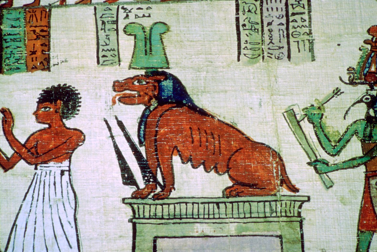 Obrázek egyptského božstva Ammit od Unbekannt