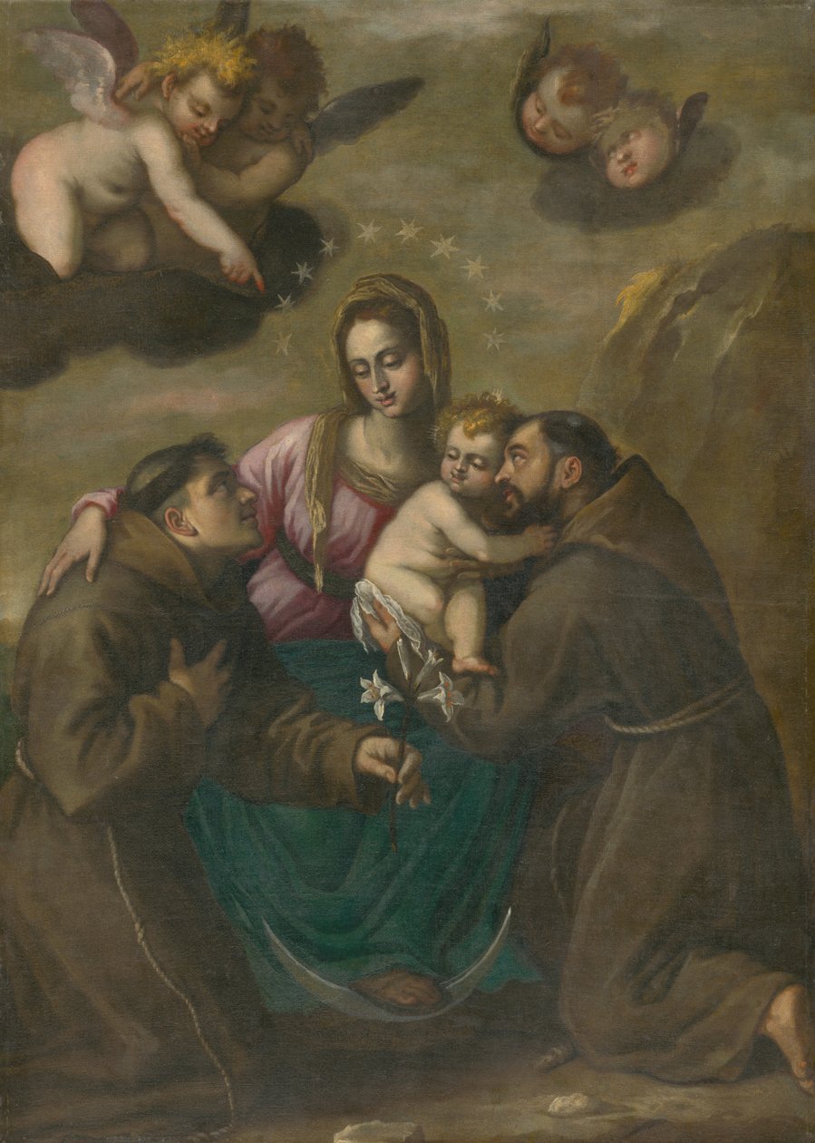 Immaculata se svatými od Unbekannt