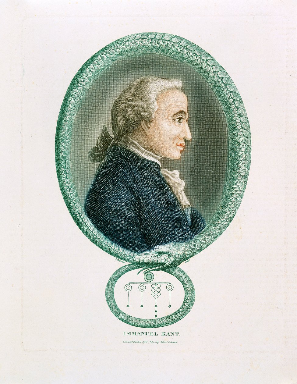 Immanuel Kant, německý filozof, 1812 od Unbekannt