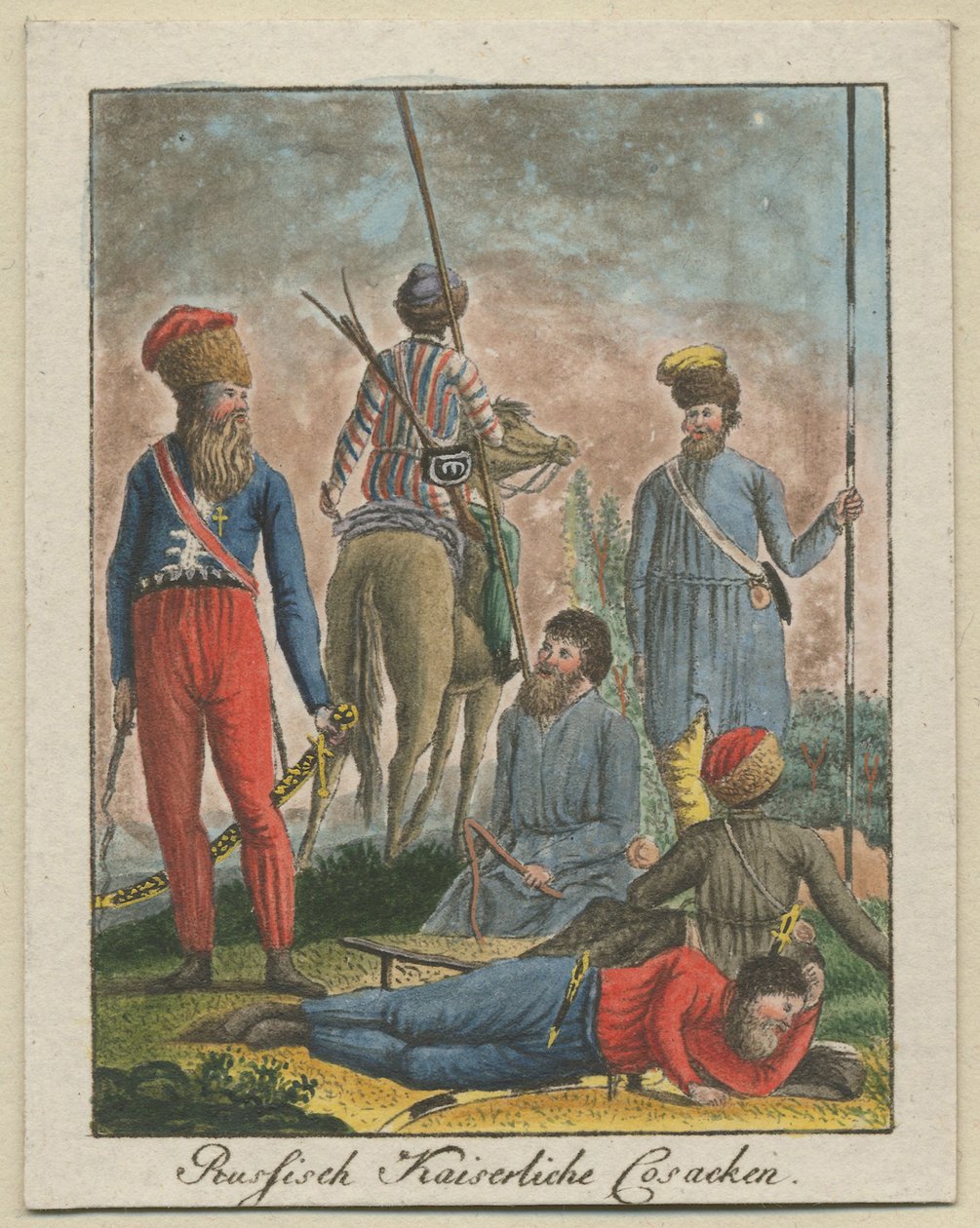 Císařští ruští kozáci, 1799 od Unbekannt