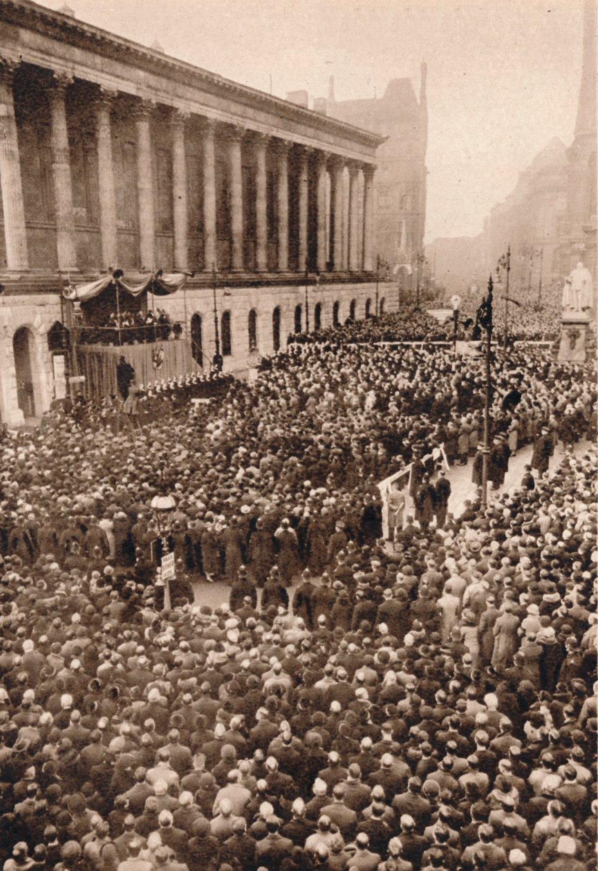 V Birminghamu: Král Edward VIII. vyhlášen ve druhém největším městě Anglie v roce 1936 od Unbekannt