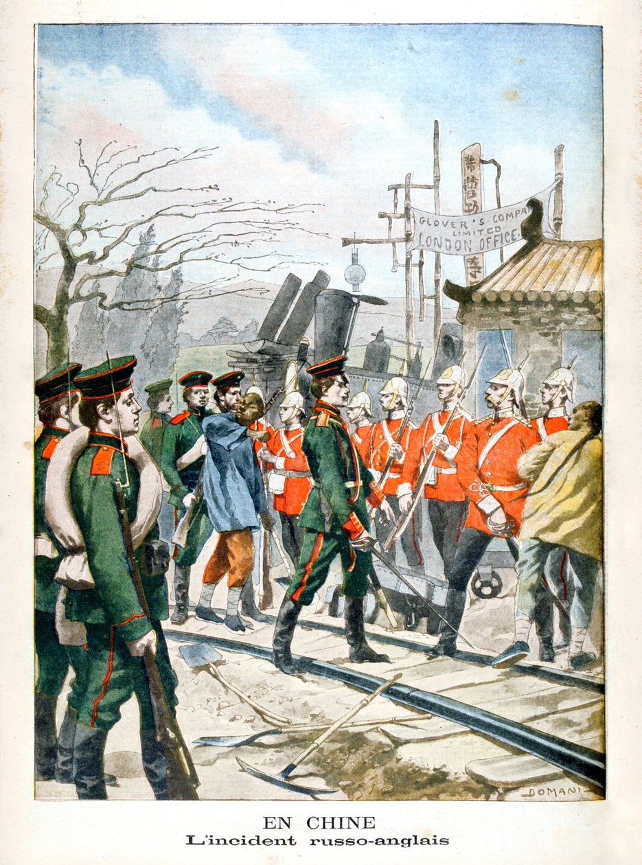 V Číně, Incident mezi Rusy a Angličany, 1901 od Unbekannt