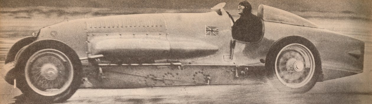 V lednu 1927 překonal major Malcolm Campbell ve svém slavném Bluebirdu světový pozemní rychlostní rekord. od Unbekannt