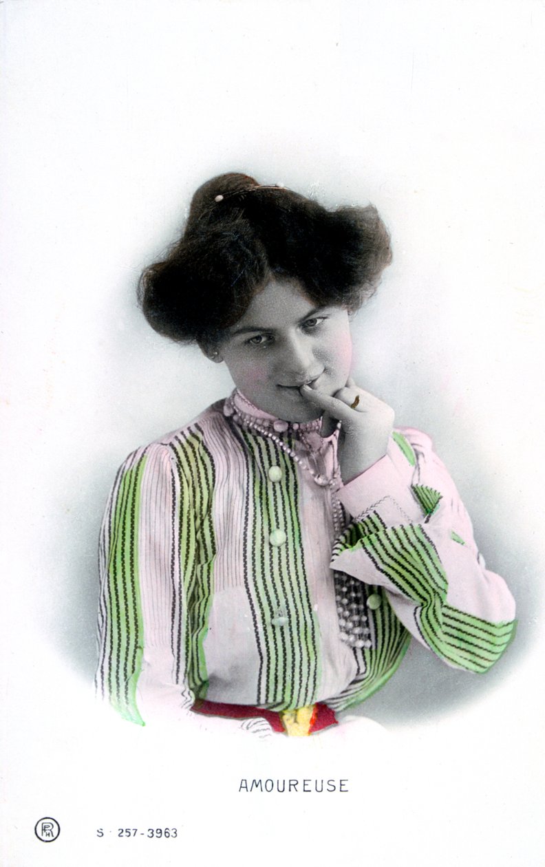 Zamilovaný, francouzská pohlednice, c1900 od Unbekannt