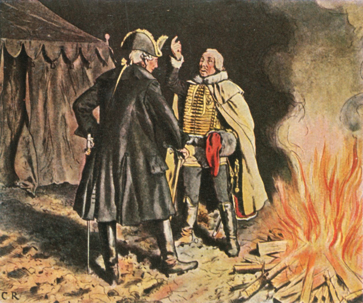 V táboře Bunzelwitz, září 1761, 1936. od Unbekannt