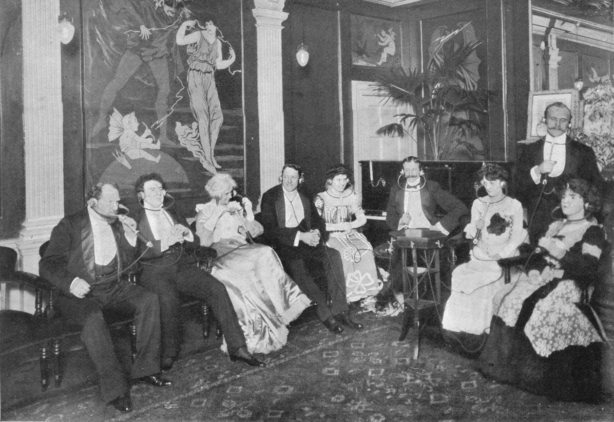 V Electrophone Salon, Gerrard Street, Londýn, c1903 1903 od Unbekannt