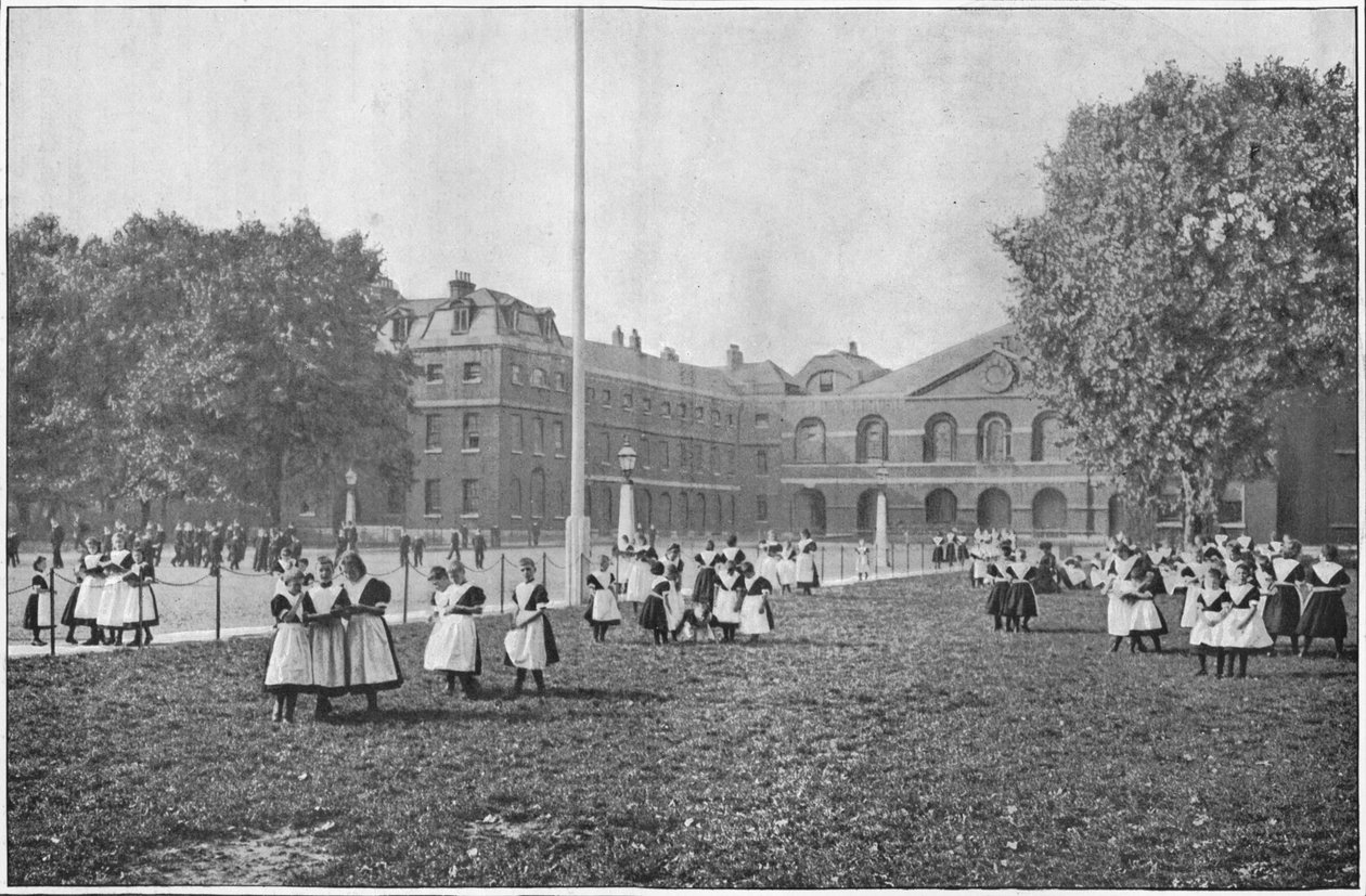 V areálu Foundling Hospital, Londýn, c1901 1901 od Unbekannt