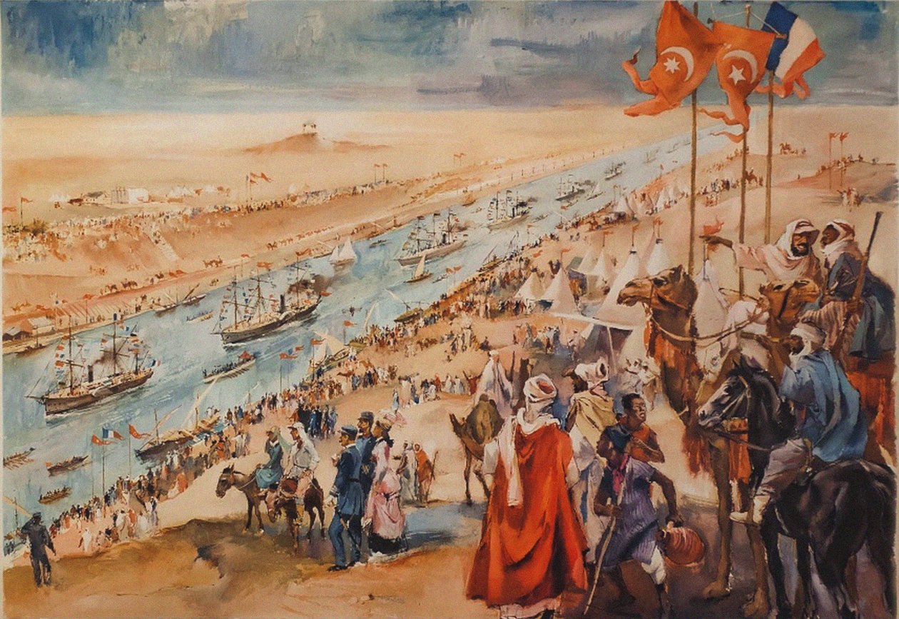 Slavnostní zahájení Suezského průplavu v Port-Said, 17. listopadu 1869, 1869. od Unbekannt