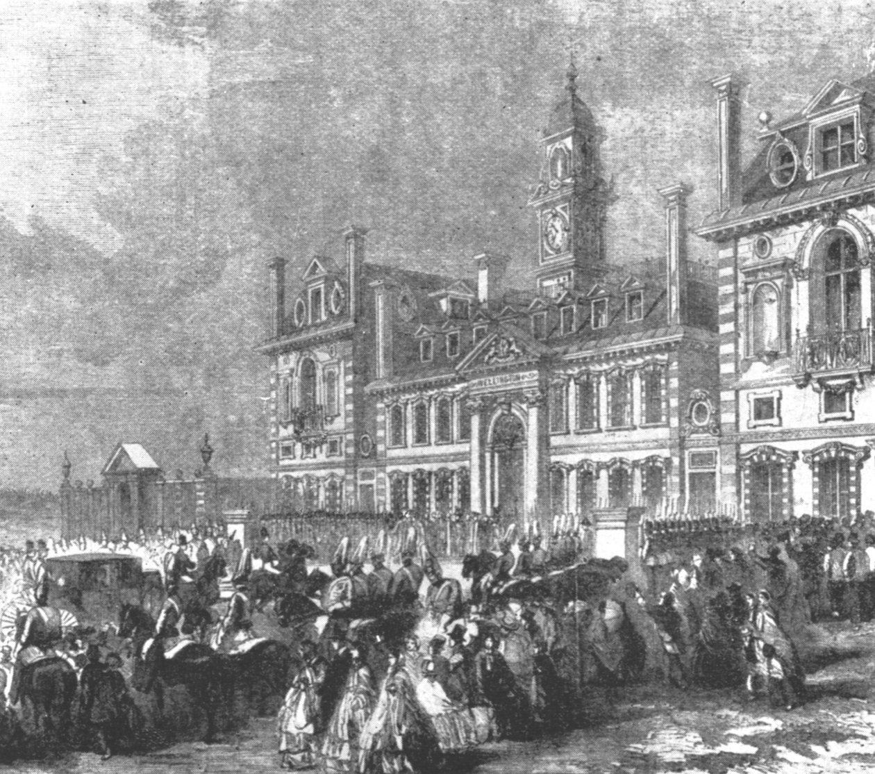 Inaugurace Wellington College, Sandhurst: Příjezd královny Viktorie, 1859, 1901. od Unbekannt