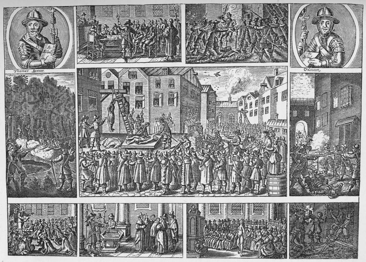 Incidenty ve Venners Rising a poprava povstaleckých vůdců, 1661 1903 od Unbekannt