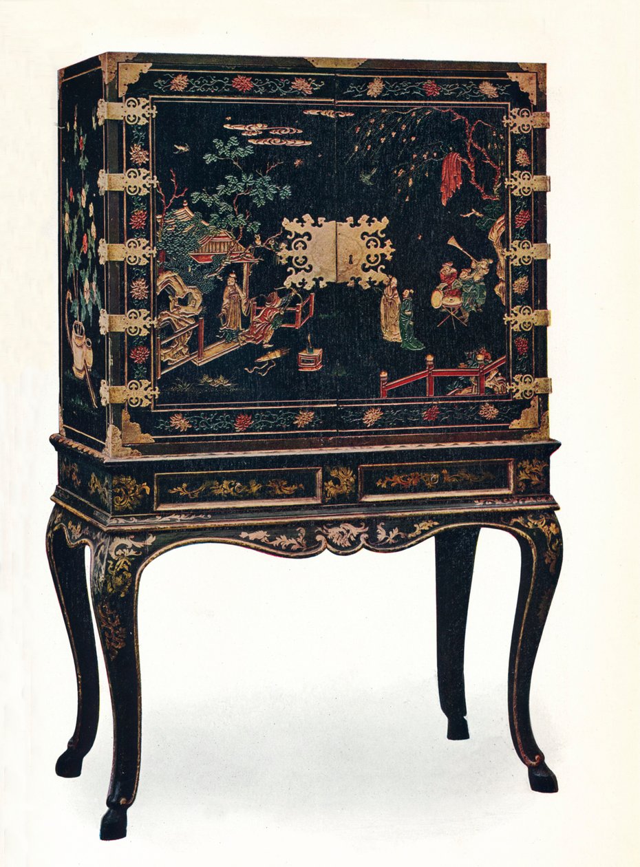 Vyřezávaná lakovaná skříň, c1680, 1910. od Unbekannt