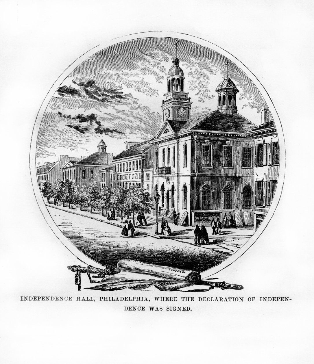 Independence Hall, Philadelphia, Pennsylvania, USA, 1872 od Unbekannt