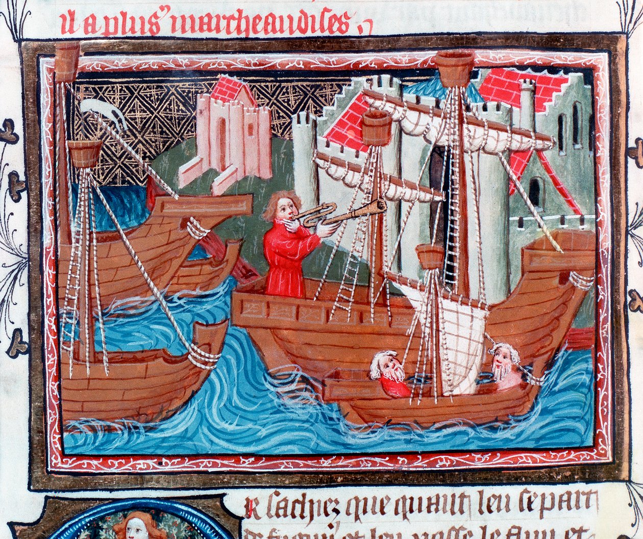 Indické plachetnice popsané Marco Polo, 15. století od Unbekannt