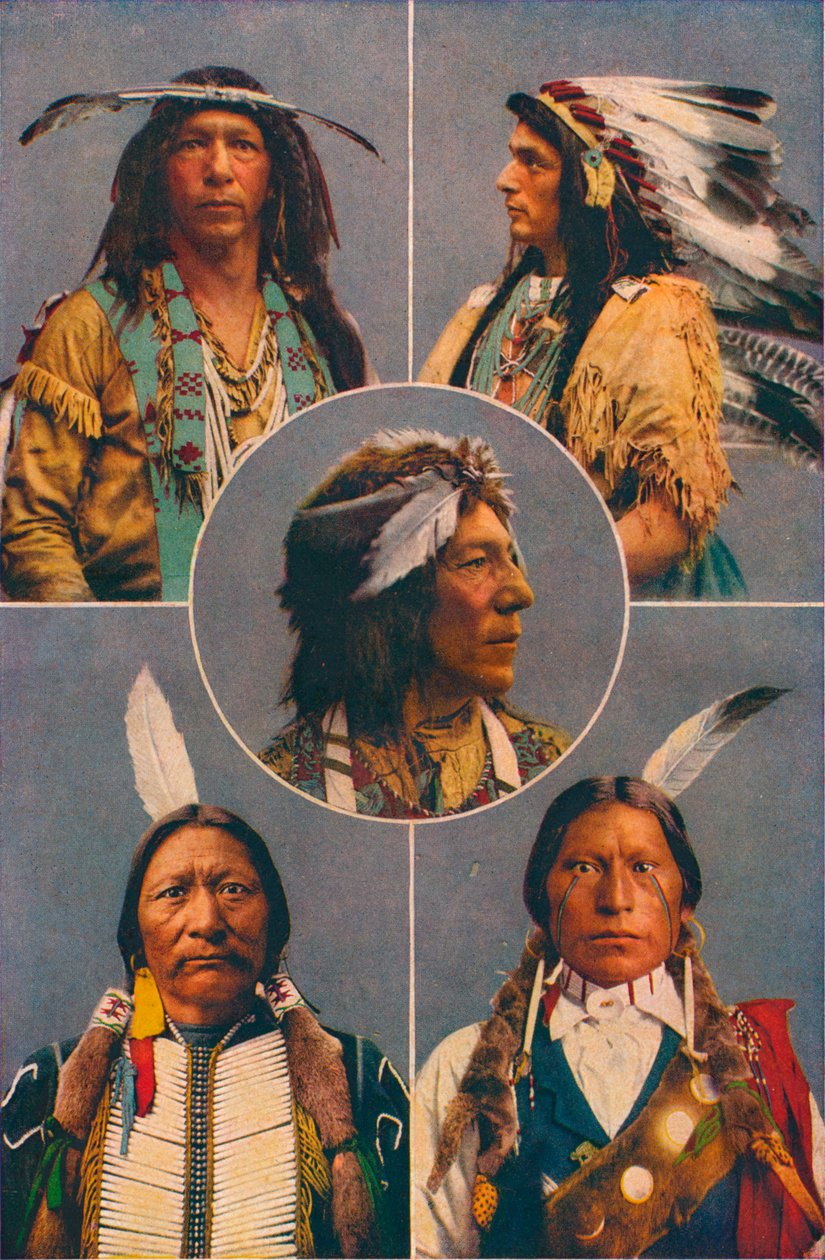 Indiánské typy Severní Ameriky, 1909 od Unbekannt