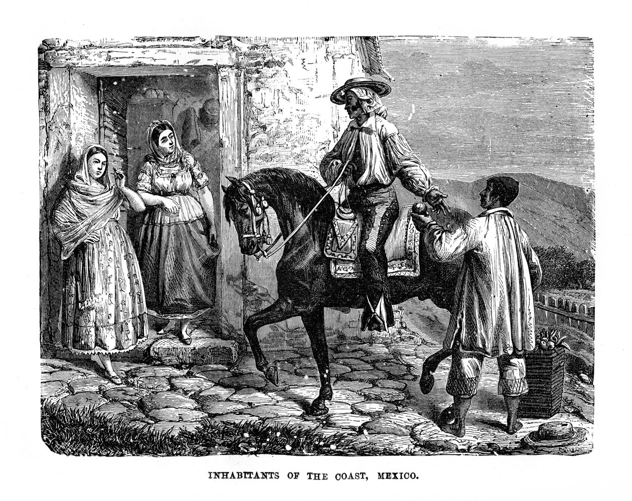 Obyvatelé pobřeží, Mexiko, 1872 od Unbekannt