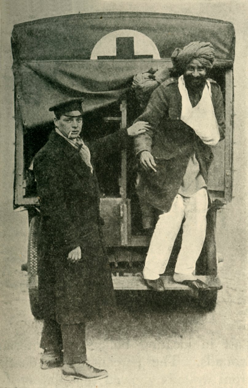Zraněný indický voják, první světová válka, 1914, c1920. od Unbekannt