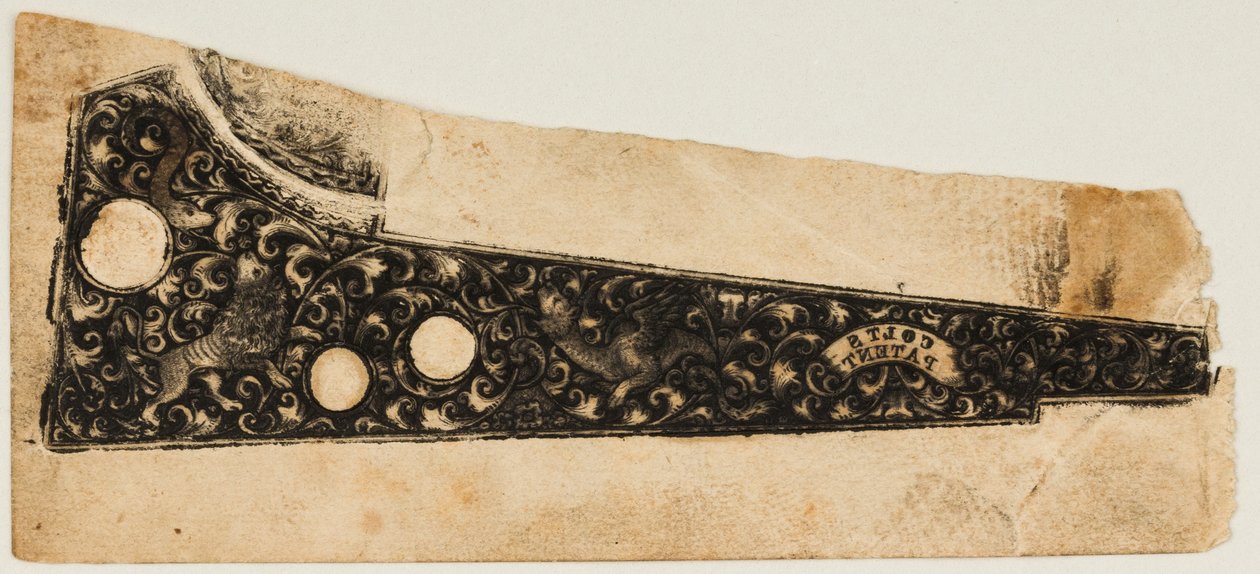 Ink Impression Pull z Colt Revolver, ca. 1854. od Unbekannt