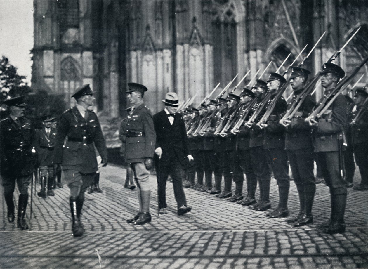Inspekce vojsk na úpatí kolínské katedrály, 1919, 1945 od Unbekannt