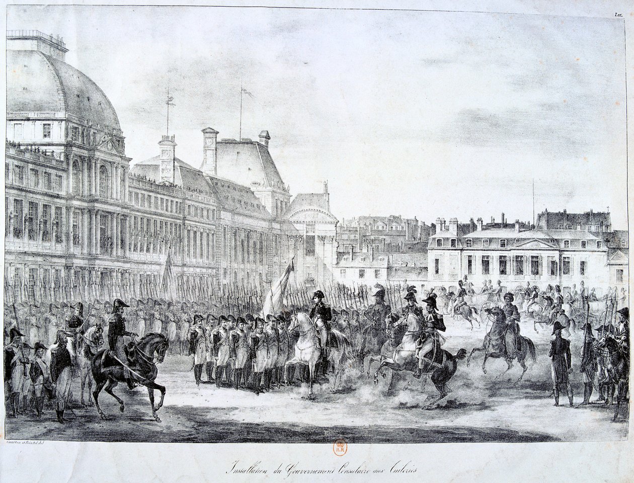 Instalace vlády v Tuileries, 19. století od Unbekannt