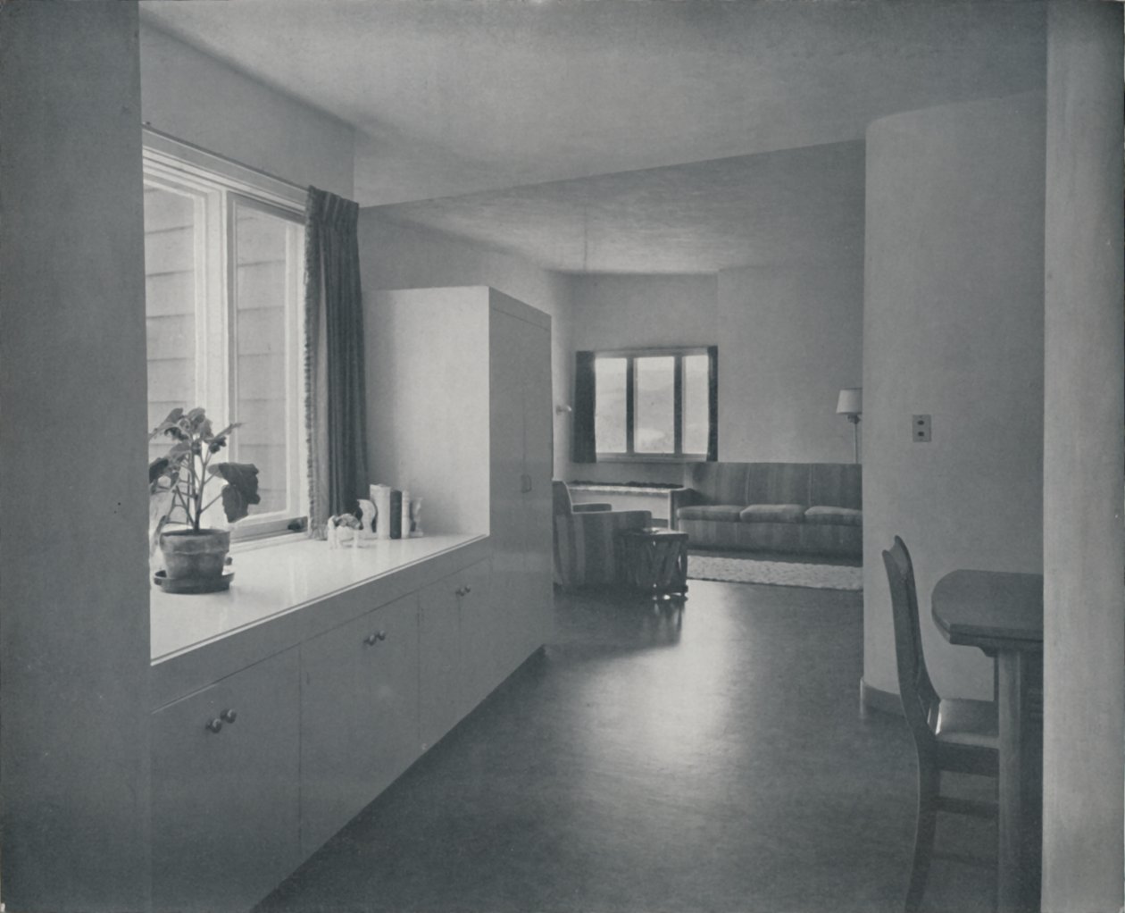 Interiér - Dům ve Fairfaxu, Kalifornie od Francis Ellsworth Lloyd, 1942 od Unbekannt