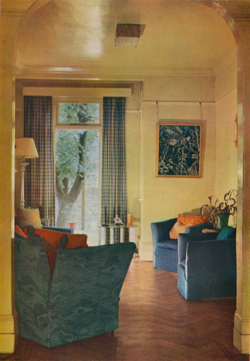 Interiér domu paní Ewart Sofios, 25 Bark Place, Bayswater, Londýn, 1932 od Unbekannt