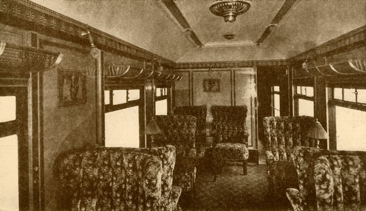 Interiér Pullman Car, Marjorie, Southern Railway, 1930. od Unbekannt