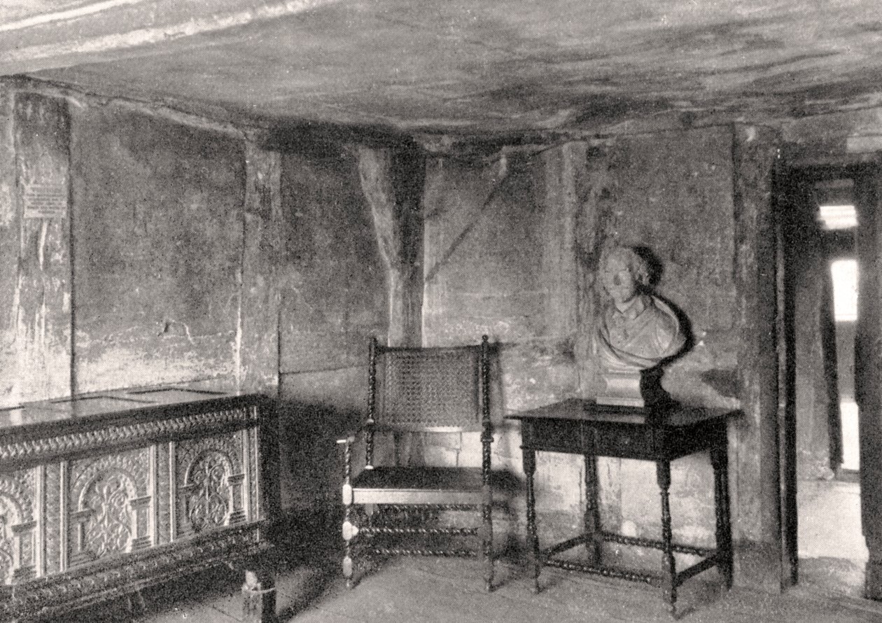 Interiér domu Shakespeares, Stratford-upon-Avon, Warwickshire, Anglie, 1924-1926 od Unbekannt
