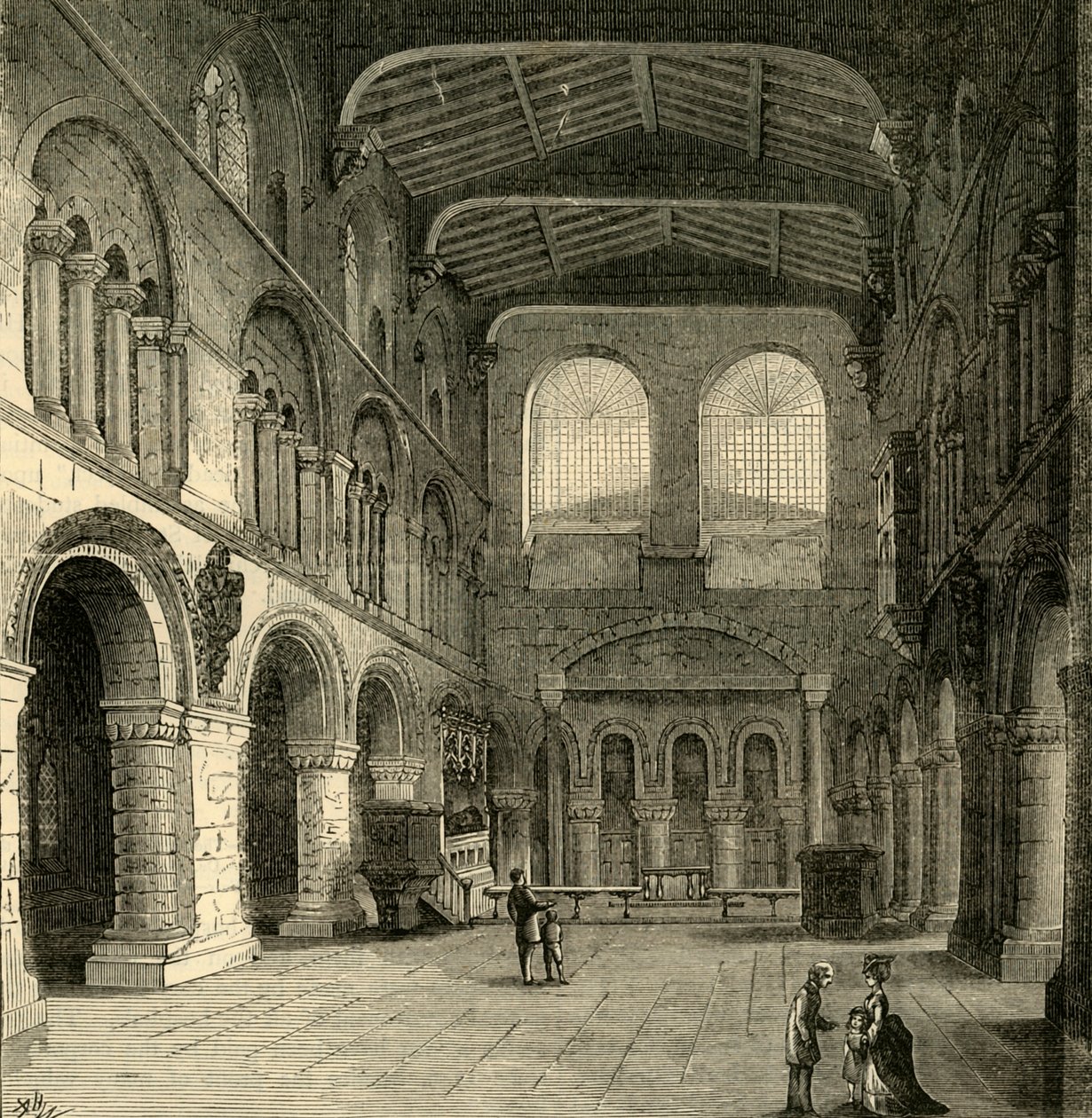 Interiér sv. Bartoloměje Velikého, c1872. od Unbekannt