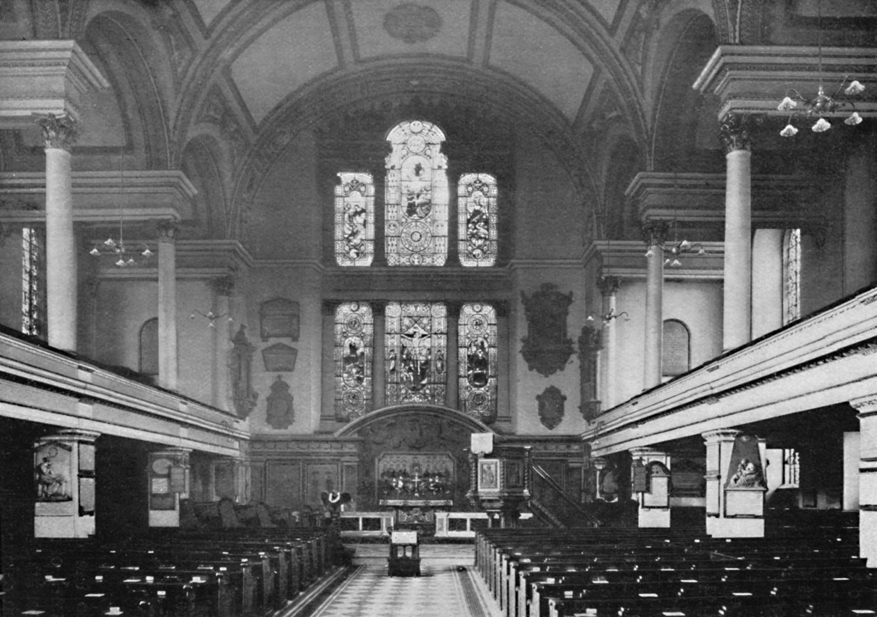 Interiér kostela svatého Jakuba, Piccadilly, 1903 od Unbekannt