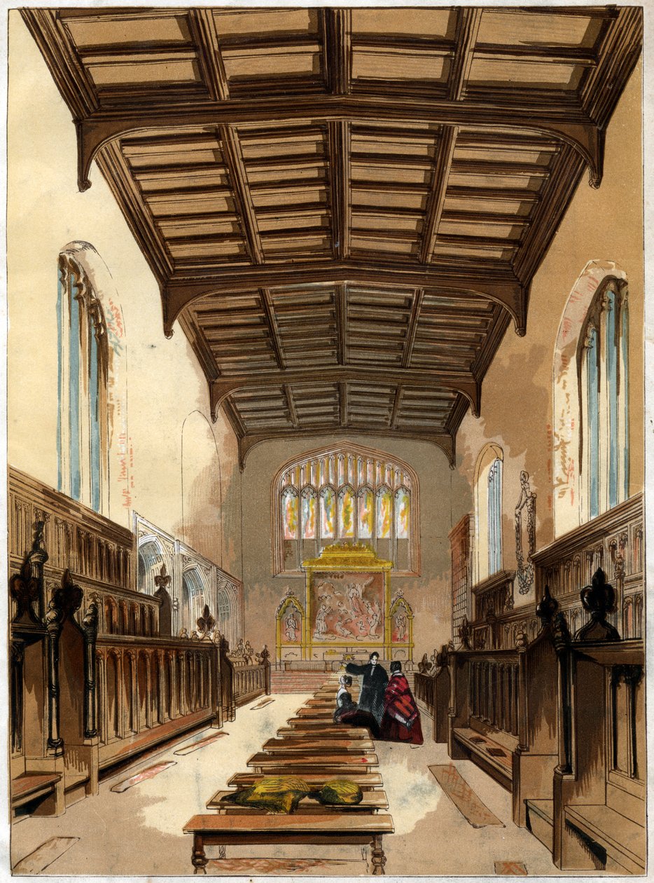 Interiér St Johns College Chapel, Cambridge, Cambridgeshire od Unbekannt