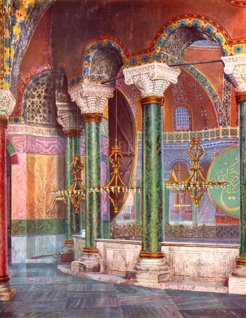 Interiér kostela S. Sophia, Istanbul, Turecko, 1933-1934 od Unbekannt