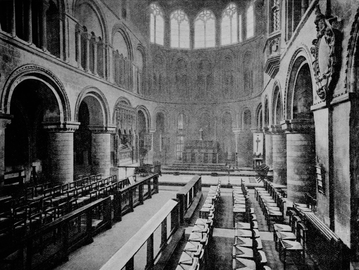 Interiér kostela svatého Bartoloměje Velikého, West Smithfield, City of London, 1906 od Unbekannt