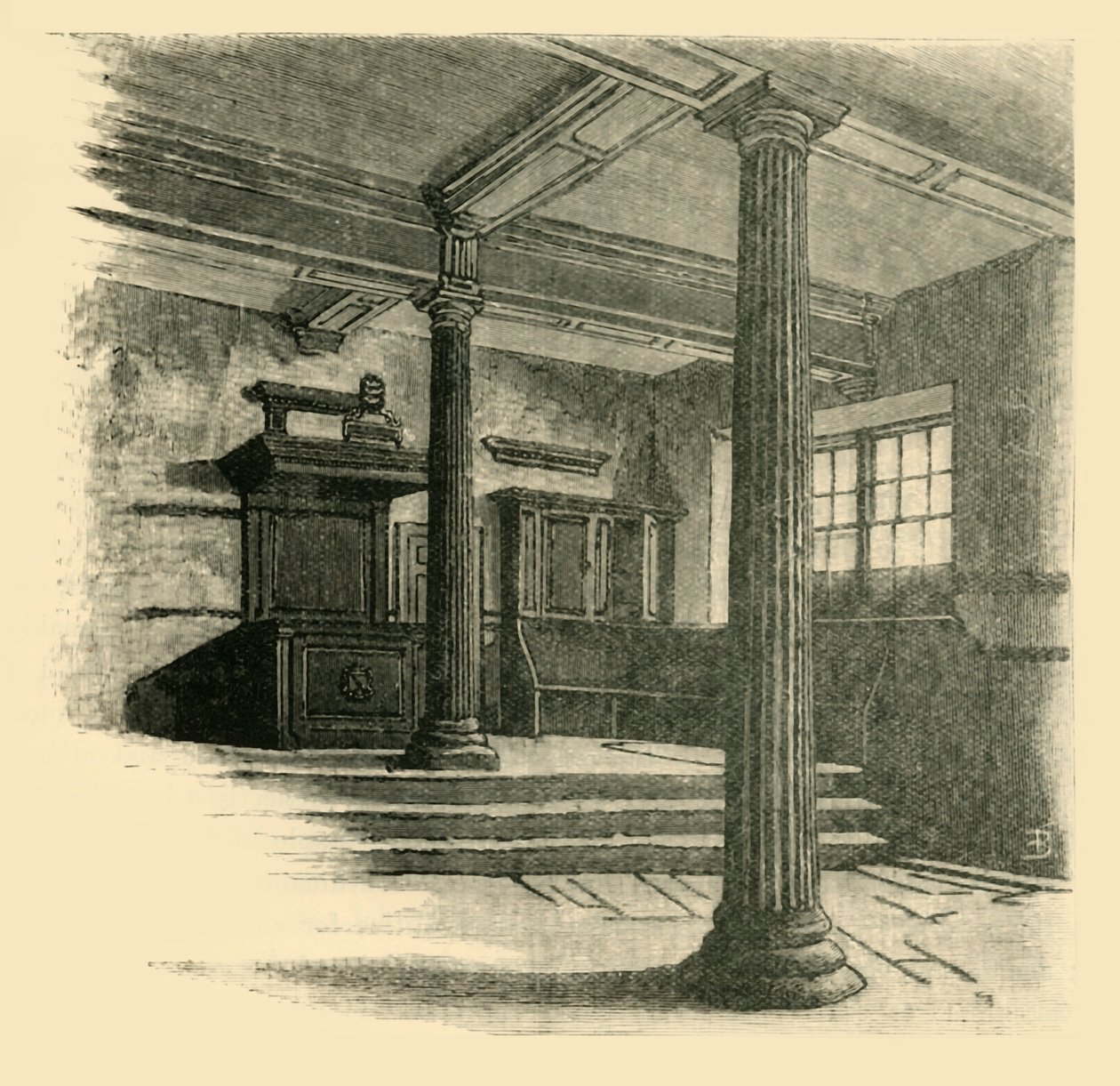 Interiér gymnázia, 1898. od Unbekannt