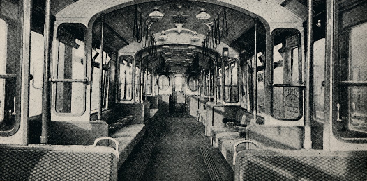 Interiér nejnovějšího typu tube Coach, 1926 od Unbekannt