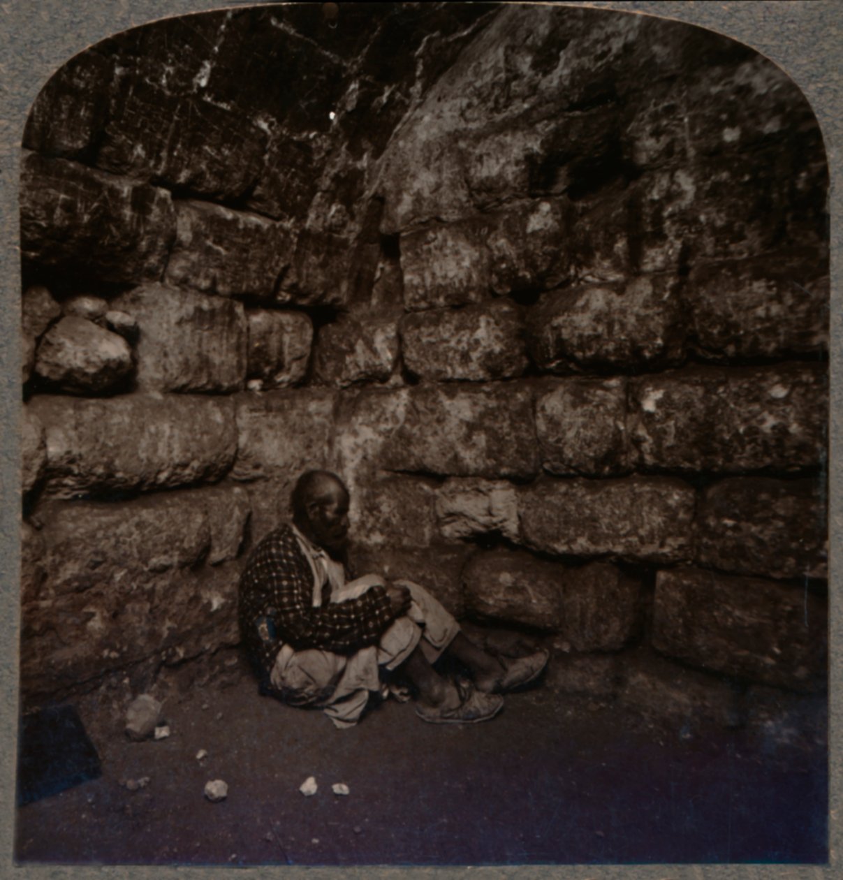 Interiér hrobky Lazara, c1900 od Unbekannt