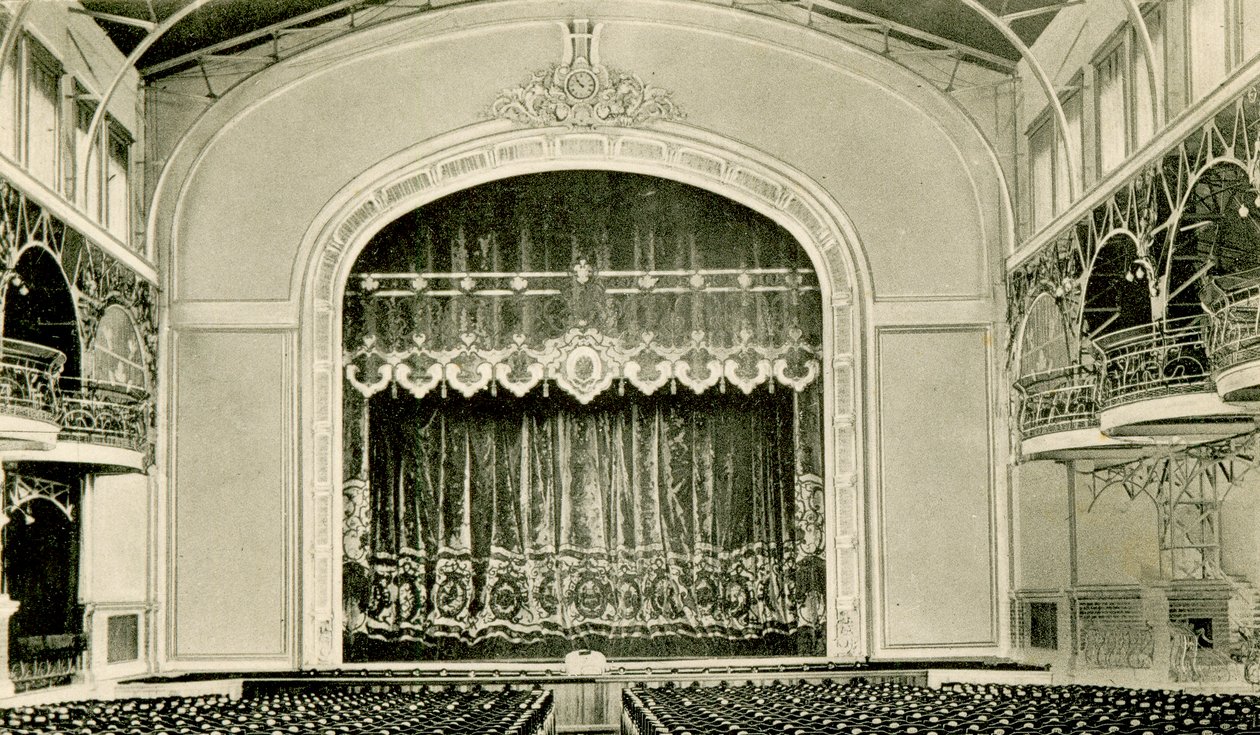 Vnitřní pohled na divadlo v Nicholas II Peoples House, St Petersburg, Rusko, 1900 od Unbekannt