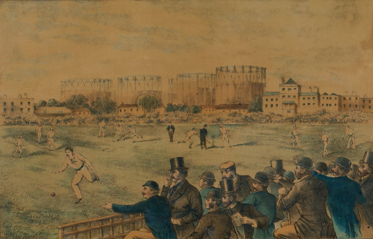 Mezinárodní kriketový zápas na Kennington Oval, konec 19. století. od Unbekannt