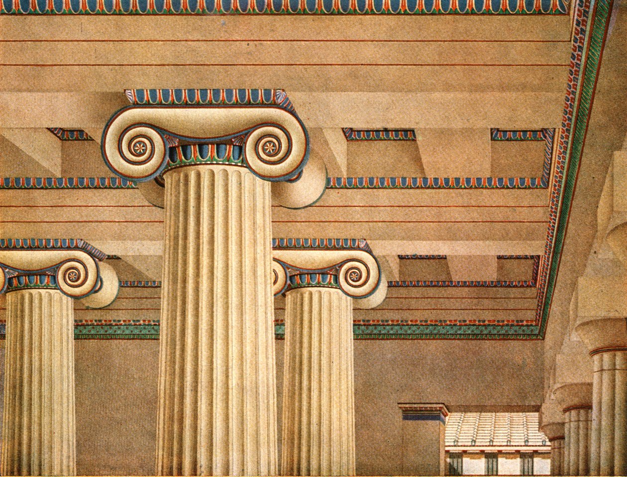 Ionic Hall v Akropoli v Aténách, Řecko, 1928. od Unbekannt
