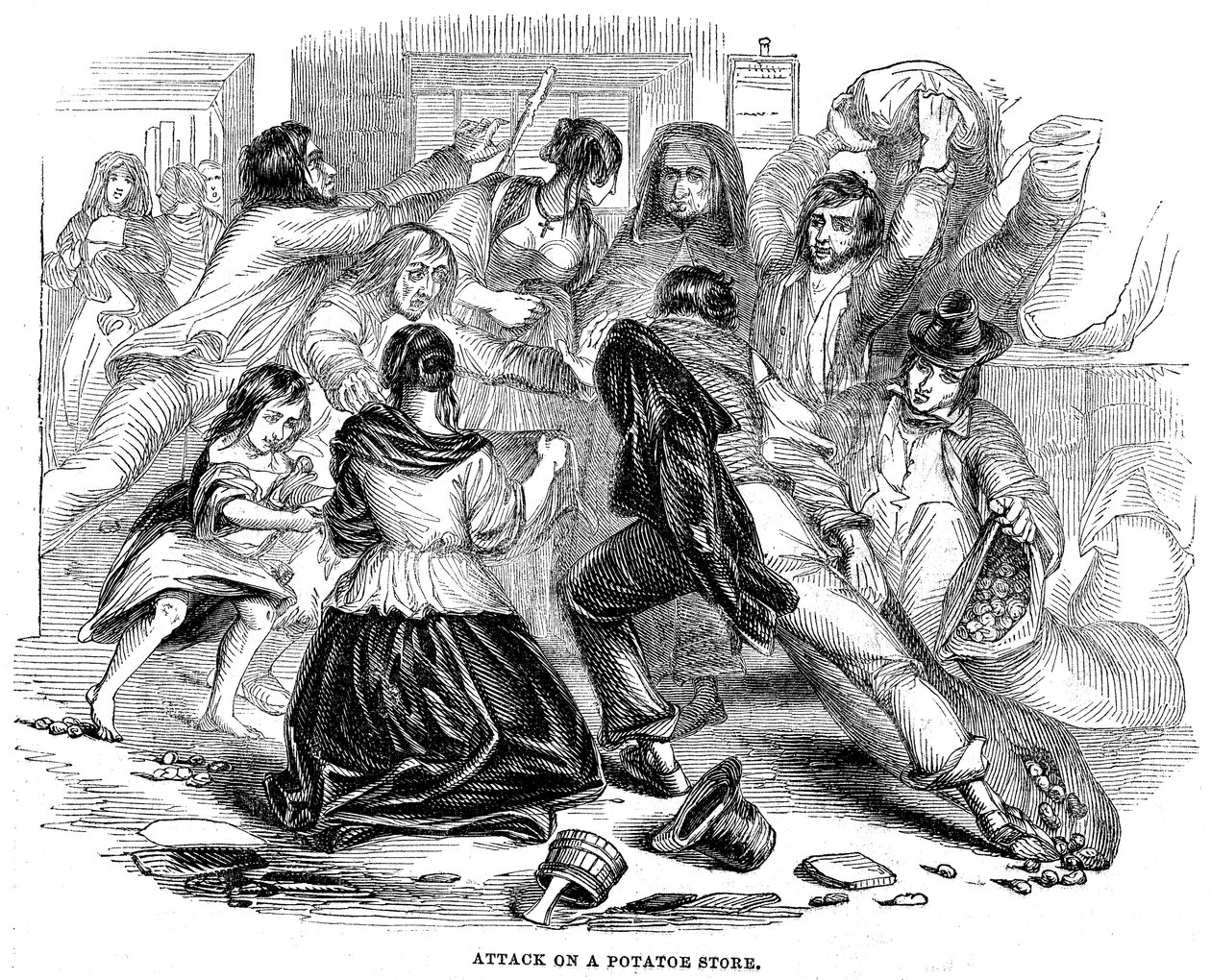 Irský bramborový hladomor, 1842 od Unbekannt